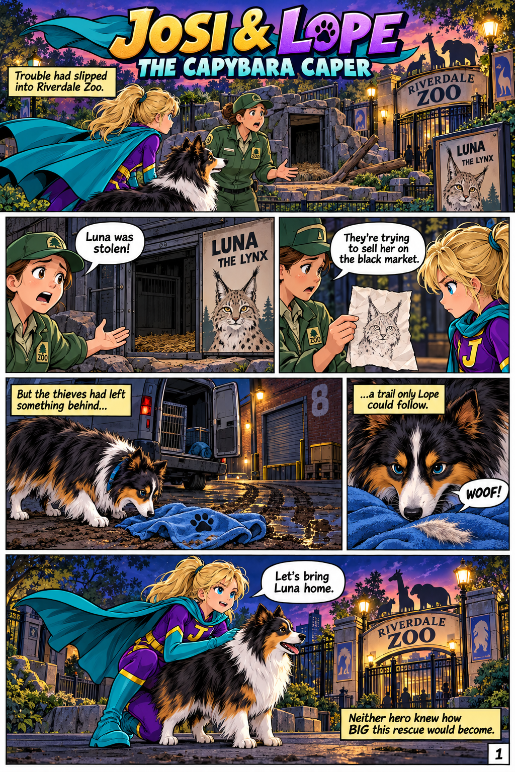 Josi and Lope begin a zoo rescue in The Capybara Caper