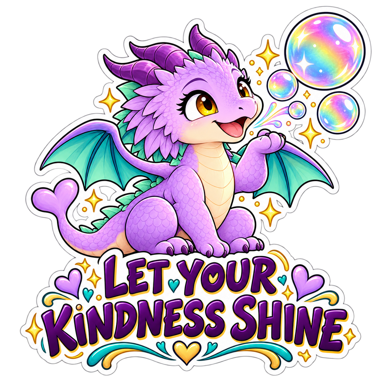 Ember sticker: LET YOUR KINDNESS SHINE