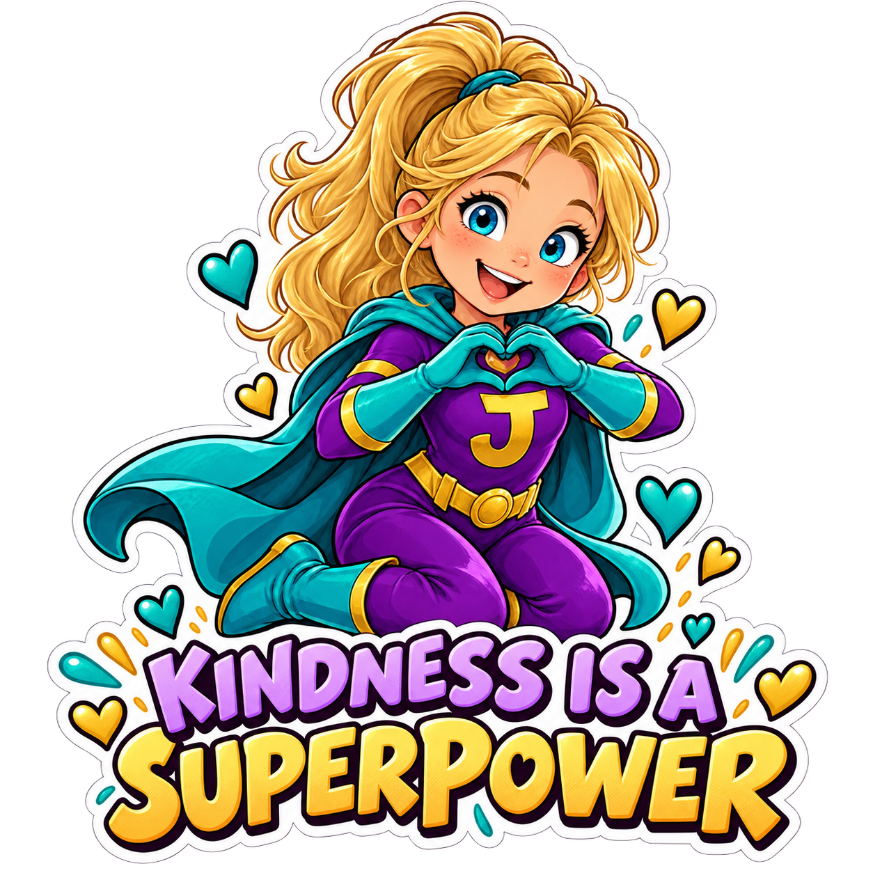 Josi sticker: KINDNESS IS A SUPERPOWER